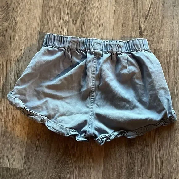 J.Crew Girls Ruffle Short, blue, Sz 7 - Picture 2 of 4
